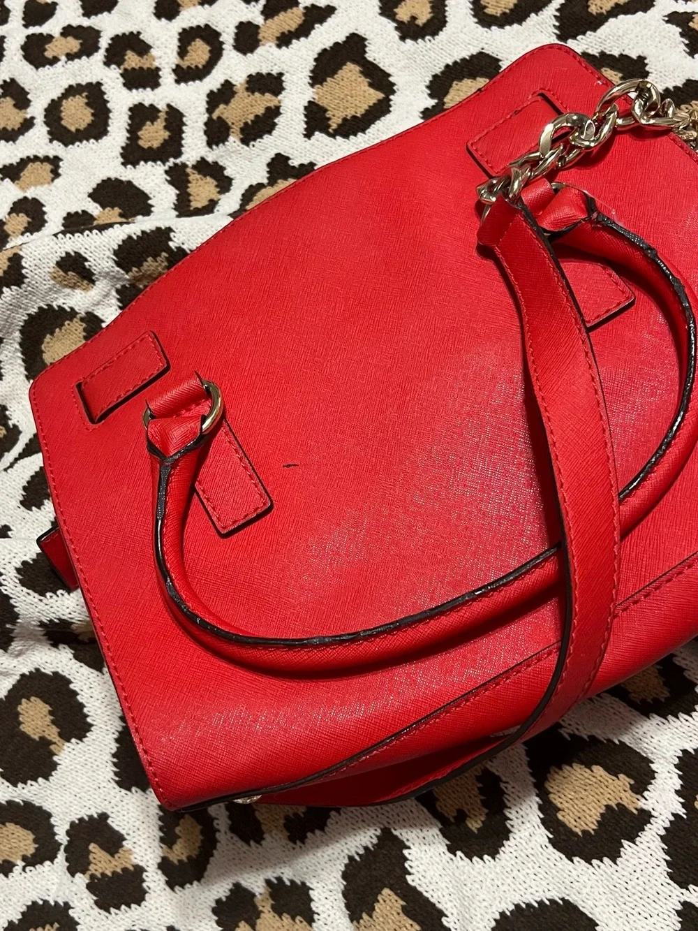 Michael Kors structured leather